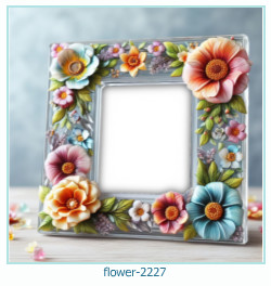 flower photo frame 2227